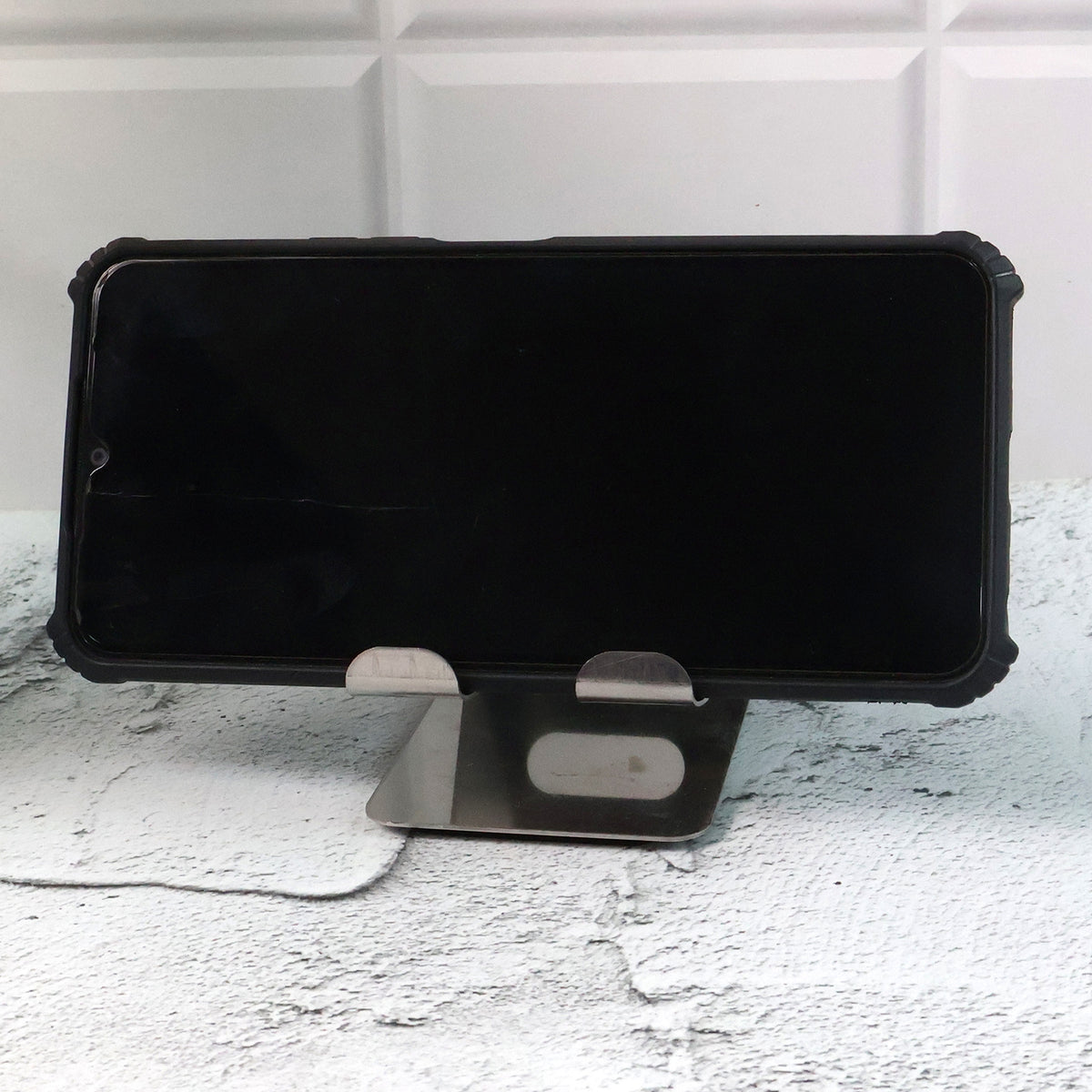 Stainless Steel Universal Mobile Tablet Stand Holder - (1 Pc)