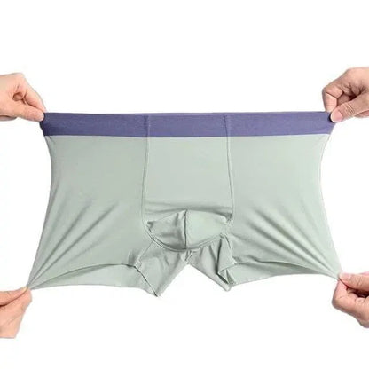 Men's Ice Silk Briefs Boxers (Pack of 3)...